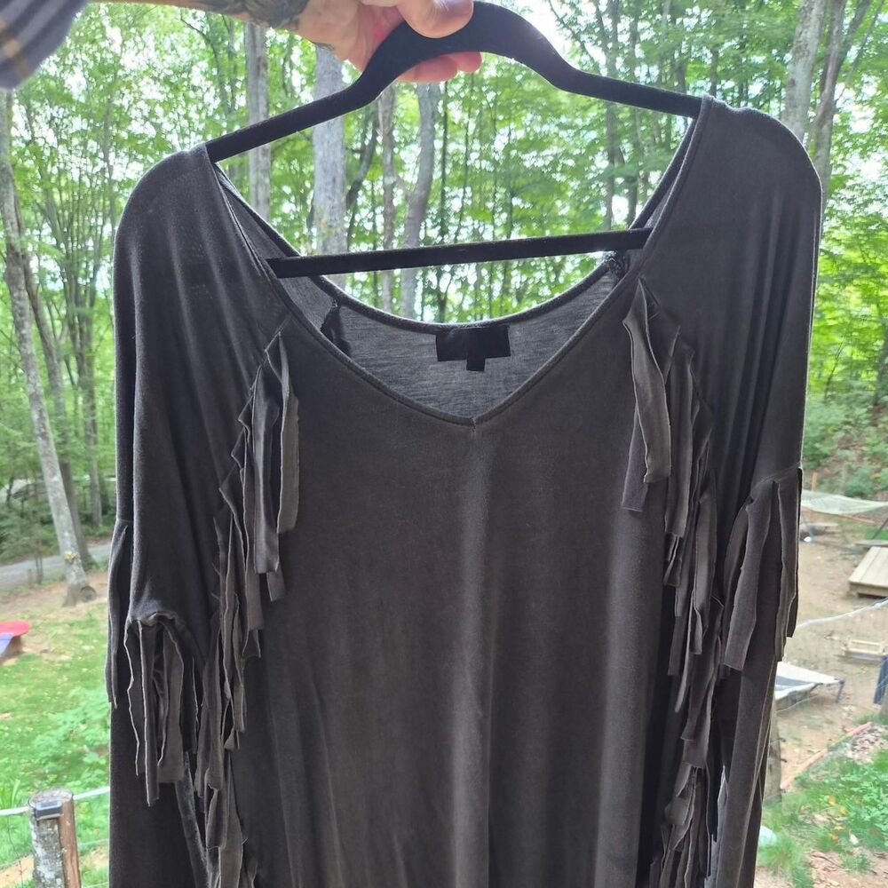 Pol Women's Black and Grey Blouse